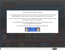 Tablet Screenshot of bingomega.com